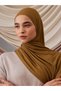 Practical Bamboo Corded Fabric Shawl |   Color: Tobacco Brown |   Size: Adult |   Jaw Stitched |   Instant Hijab - 2