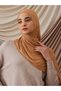 Small Bamboo Corded Fabric Shawl |   Color: Golden Caramel |   Size: 150X50Cm |   Hijab - 3