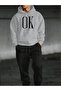 'Ok' Written Hoodie Set