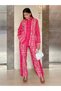 Pink Tie Dye Print Linen Shirt and Pants Co-ords - 2