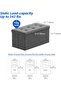 SKY-TOUCH Ottoman Seat Storage Stool, Folding Storage Ottoman Cube, Space-Saving Cube Footrest Seat for Bedroom, Hallway, Living Room,Light Grey,76 * 38 * 38cm(Capacity 150KG) 1 pack - 6