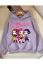 Young Kpop Demon Hunters Purple 3-Thread Thick Sweet Hoodie