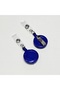 Yoyo Round Neck Badge Holder with Pull Rope Navy Blue Color