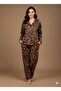 Women's Buttoned Thin Sh Fleece-Lined Pajama Set - 5