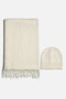 Wool Scarf Beret Set - 5