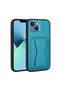 iPhone 13 Compatible Card Holder Stand Pu Leather Senk Memo Case-Blue