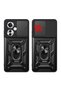 Reno 11F 5g Case with Magnetic Stand Camera Protection Senk Sliding Vega Cover - Blue - 3