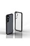Galaxy S24 Case Transparent Hard Pc Back Surface Design Senk Edo Cover - Black - 3