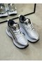 Women's Winter High Sole Fur Lined Lace-Up Comfortable Sports Shoes Casual Sneakers - 2