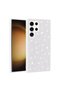 Galaxy S23 Ultra Compatible Shiny Gemstone Design Diamond Senk Case-Grey - 5