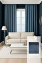 Solid Color Background Curtain – No Pleats, Extra Foam – Living Room and Sitting Room |   Custom & Ready-To-Wear - 2