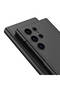 Galaxy S24 Ultra Case Camera Protection Faux Leather Design Senk Droga Stand Card Holder Flip Case- - 2