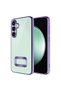 Galaxy S24 Fe Case Camera Protection Logo Showing Senk Omega Cover - Rose Gold - 8