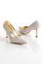 Women's Rhinestone Pointed Toe Stiletto Heels Shoes and Bag Set - 5
