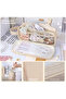 Kawaii Travel Large Capacity Oxford Cloth Multi-Compartment Large Size Pen Holder Pencil Case Gift - 7