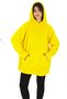 Wellsoft Hooded Wearable Tv Blanket Single Standard Size Yellow