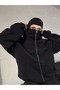 سويت شيرت يونيسكس بقناع النينجا 3 Thread O قصة فضفاضة K بغطاء رأس - صوف شتوي - 2