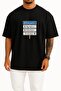 Oversized Famous Ankara Kilimaj Tabelası Unisex T-Shirt with Blue Chest Design