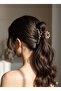 Leopard Zebra Pattern Modern Curved Women Bone Hair Clip 11cm Durable Stylish Hair Holder - 2