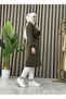Bondit Women's Trench Coat with Fabric Pockets and Belt - 3
