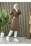 Bondit Women's Trench Coat with Fabric Pockets and Belt - 2