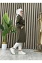 Bondit Women's Trench Coat with Fabric Pockets and Belt