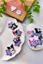 Shiny Sequin Glitter Star Kuromi Snap Clip 4 Pieces - 3