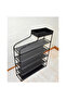 Creative 6 tier Home Cabinet Shoe Organizer Rack Furniture - 5