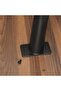Irregular coffee table with raised edges and four metal legs, curved corner design - impact resistant - 6