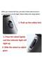 Portable Handheld Fan, Mini USB Rechargeable, Smart LED Digital Display, Gray Blue - 4