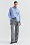 Women's Striped Oversize Shirt - 8
