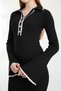 Polo Neck Ribbed Dress - 5