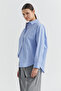 Women's Striped Oversize Shirt - 5