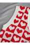 V-Neck Cotton Sweater with Hearts Sweater with Hearts - 6
