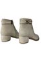 Beige Matte Zipper Detailed Comfortable Women's 4.5 cm Heeled Boots - 5