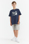 Boy's Text Printed Shorts - 3