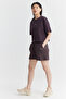 Women's Elastic Waist Printed Shorts - 8