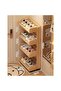 Multi Layer Movable Shoe Rack with Door Indoor Entryway Shoe Cabinet and Wall Integrated Storage - 2