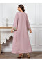 Embroidery Detail Long Sleeve Maxi Jalabiya - 2