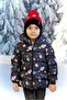 Boy's Rocket Patterned Navy Blue Coat Dprbc017