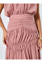 Pink Pleating Waist Sleeveless Maxi Dress - 5
