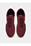 Burgundy Suede Lace Up Sneakers - 5