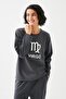 Women's Smoked Virgo Oversized 2 Thread Tracksuit Home Wear Set