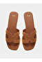 Brown Flat Sandals - 6