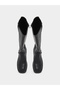 Punk Goth Knight High Boots with Full Zip Closure - 6