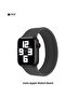 حزام بديل مضفر قابل للتمدد بحلقة منفردة لساعة Apple Watch مقاس 42 مم و44 مم بطول 135 مم