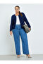Plus Size Navy Knit Cardigan - 2