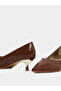 Brown Pointed Toe Pumps - 4