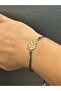 Zircon Stone Embroidered Leaf Women's Cord Bracelet