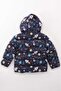 Boy's Rocket Patterned Navy Blue Coat Dprbc017 - 3